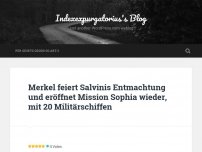 Bild zum Artikel: Merkel feiert Salvinis Entmachtung und eröffnet Mission Sophia wieder, mit 20 Militärschiffen