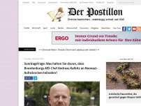 Bild zum Artikel: Sonntagsfrage: Was halten Sie davon, dass Brandenburgs AfD-Chef Andreas Kalbitz an Neonazi-Aufmärschen teilnahm?