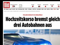 Bild zum Artikel: Polizei-Einsatz in Bielefeld - Türkisches Hochzeitskorso bremst Autobahnen aus