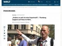 Bild zum Artikel: „Anders zu sein ist eine Superkraft“ - Thunberg reagiert auf Hass im Netz