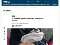 Bild zum Artikel: Jeder fünfte Asylbewerber ist in Deutschland geboren