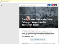 Bild zum Artikel: Frank-Walter Steinmeier bittet Polen um Vergebung für deutschen Terror