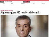 Bild zum Artikel: Abgrenzung zur AfD macht sich bezahlt