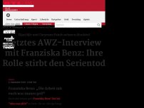 Bild zum Artikel: Letztes Interview mit Franziska Benz: Ihre Rolle stirbt den Serientod
