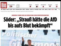 Bild zum Artikel: Bierzelt-Rede von Markus Söder - „Strauß hätte die AfD bis aufs Blut bekämpft“