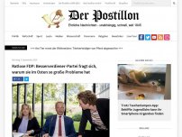 Bild zum Artikel: Ratlose FDP: Besserverdiener-Partei fragt sich, warum sie im Osten so große Probleme hat