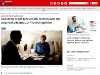 Bild zum Artikel: „Stunden der Entscheidung“ - Und dann flippt Merkel am Telefon aus: ZDF zeigt Dokudrama zur Flüchtlingskrise