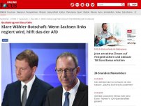Bild zum Artikel: Gastbeitrag von Klaus Kelle - Wähler haben klare Botschaft: Wenn Sachsen links regiert wird, profitiert die AfD