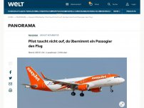 Bild zum Artikel: Pilot taucht nicht auf, da übernimmt ein Passagier den Flug