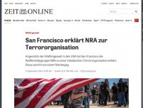Bild zum Artikel: Waffengewalt: San Francisco erklärt NRA zur Terrororganisation
