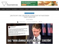 Bild zum Artikel: „Deutsche“ und „deutsche Leitkultur“ mit nur einem Tweet zerstört