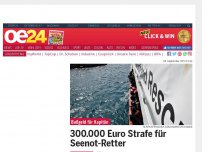 Bild zum Artikel: 300.000 Euro Strafe für Seenot-Retter