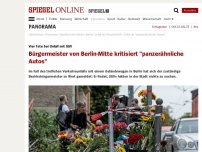 Bild zum Artikel: Vier Tote bei Unfall mit SUV: Bürgermeister von Berlin-Mitte kritisiert 'panzerähnliche Autos'