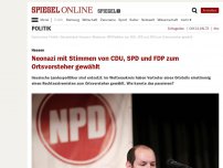 Bild zum Artikel: Hessen: Neonazi mit Stimmen von CDU, SPD und FDP zum Ortsvorsteher gewählt