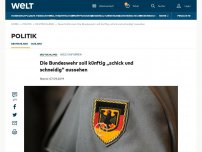 Bild zum Artikel: Die Bundeswehr soll künftig „schick und schneidig“ aussehen