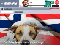 Bild zum Artikel: Kein Fake: Reisewarnung für Norwegen