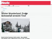 Bild zum Artikel: Winter Wonderland: Erster Schneefall erreicht Tirol