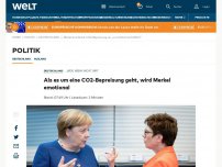 Bild zum Artikel: Als es um eine CO2-Bepreisung geht, wird Merkel emotional