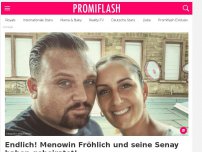 Bild zum Artikel: Endlich! Menowin Fröhlich und seine Senay haben geheiratet!