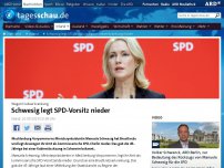 Bild zum Artikel: Schwesig legt SPD-Vorsitz wegen Krebserkrankung nieder
