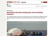 Bild zum Artikel: Seenotrettung: Deutschland will Italien künftig jeden vierten Flüchtling abnehmen