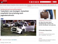 Bild zum Artikel: Zwei Menschen bei Innenstadt-Raserei getötet - Todesfahrt von Stuttgart: Gutachter empfiehlt Verurteilung nach Jugendstrafrecht
