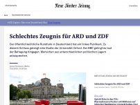 Bild zum Artikel: Schlechtes Zeugnis für ARD und ZDF