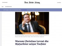 Bild zum Artikel: Warum Christian Levrat die Maturfeier seiner Tochter nicht verpasst hat – eine schöne Schweizer Politgeschichte