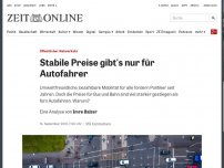 Bild zum Artikel: Öffentlicher Nahverkehr: Stabile Preise gibt's nur für Autofahrer