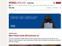 Bild zum Artikel: AfD-Rechtsaußen: Björn Höcke bricht ZDF-Interview ab