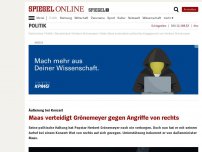 Bild zum Artikel: Äußerung bei Konzert: Maas verteidigt Grönemeyer gegen Angriffe von rechts