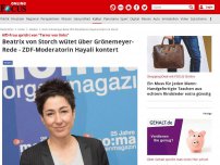 Bild zum Artikel: AfD-Frau spricht von 'Terror von links' - Beatrix von Storch wütet über Grönemeyer-Rede - ZDF-Moderatorin Hayali kontert