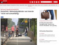 Bild zum Artikel: Soll vorerst in geschlossene Psychiatrie - Bahnsteig-Mörder von Voerde womöglich 'nicht voll schuldfähig'