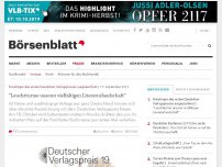 Bild zum Artikel: Preisträger des ersten Deutschen Verlagspreises ausgezeichnet: 'Leuchttürme unserer vielfältigen Literaturlandschaft'