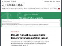 Bild zum Artikel: Grünen-Politikerin: Renate Künast muss sich üble Beschimpfungen gefallen lassen