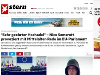 Bild zum Artikel: Kritik am Haushaltsplan: 'Sehr geehrter Hochadel' – Nico Semsrott provoziert mit Mittelalter-Rede im EU-Parlament