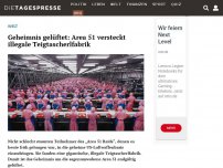 Bild zum Artikel: Geheimnis gelüftet: Area 51 versteckt illegale Teigtascherlfabrik