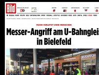 Bild zum Artikel: Mann verletzt vier Menschen - Messer-Angriff am U-Bahngleis in Bielefeld