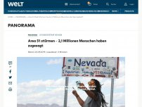 Bild zum Artikel: Area 51 stürmen – 2,1 Millionen Menschen haben zugesagt