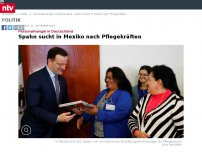Bild zum Artikel: Personalmangel in Deutschland: Spahn sucht in Mexiko nach Pflegekräften