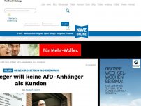 Bild zum Artikel: Autopfleger will keine  AfD-Anhänger  als Kunden