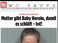 Bild zum Artikel: Sie rieb es aufs Zahnfleisch - Mutter gibt Baby Heroin, damit es schläft - tot!