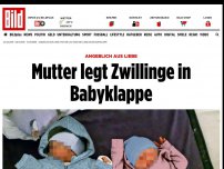 Bild zum Artikel: Angeblich aus Liebe - Mutter legt Zwillinge in Babyklappe