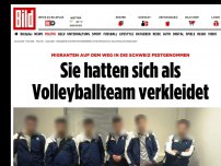 Bild zum Artikel: Migranten in Athen festgenommen - Sie hatten sich als Volleyballteam verkleidet