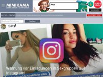 Bild zum Artikel: Warnung vor Einladungen in Sexgruppen auf Instagram!