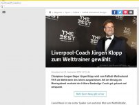 Bild zum Artikel: Liverpool-Coach Jürgen Klopp zum Welttrainer gewählt