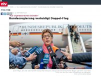 Bild zum Artikel: 'Aus organisatorischen Gründen': Bundesregierung verteidigt Doppel-Flug