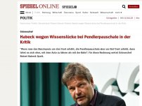 Bild zum Artikel: Grünen-Chef: Habeck wegen Wissenslücke bei Pendlerpauschale in der Kritik