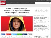 Bild zum Artikel: Greta Thunberg verklagt Deutschland: Jugendliche sehen Verletzung der Kinderrechte
