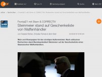 Bild zum Artikel: Frontal21: Steinmeier stand auf Geschenkeliste von Waffenhändler